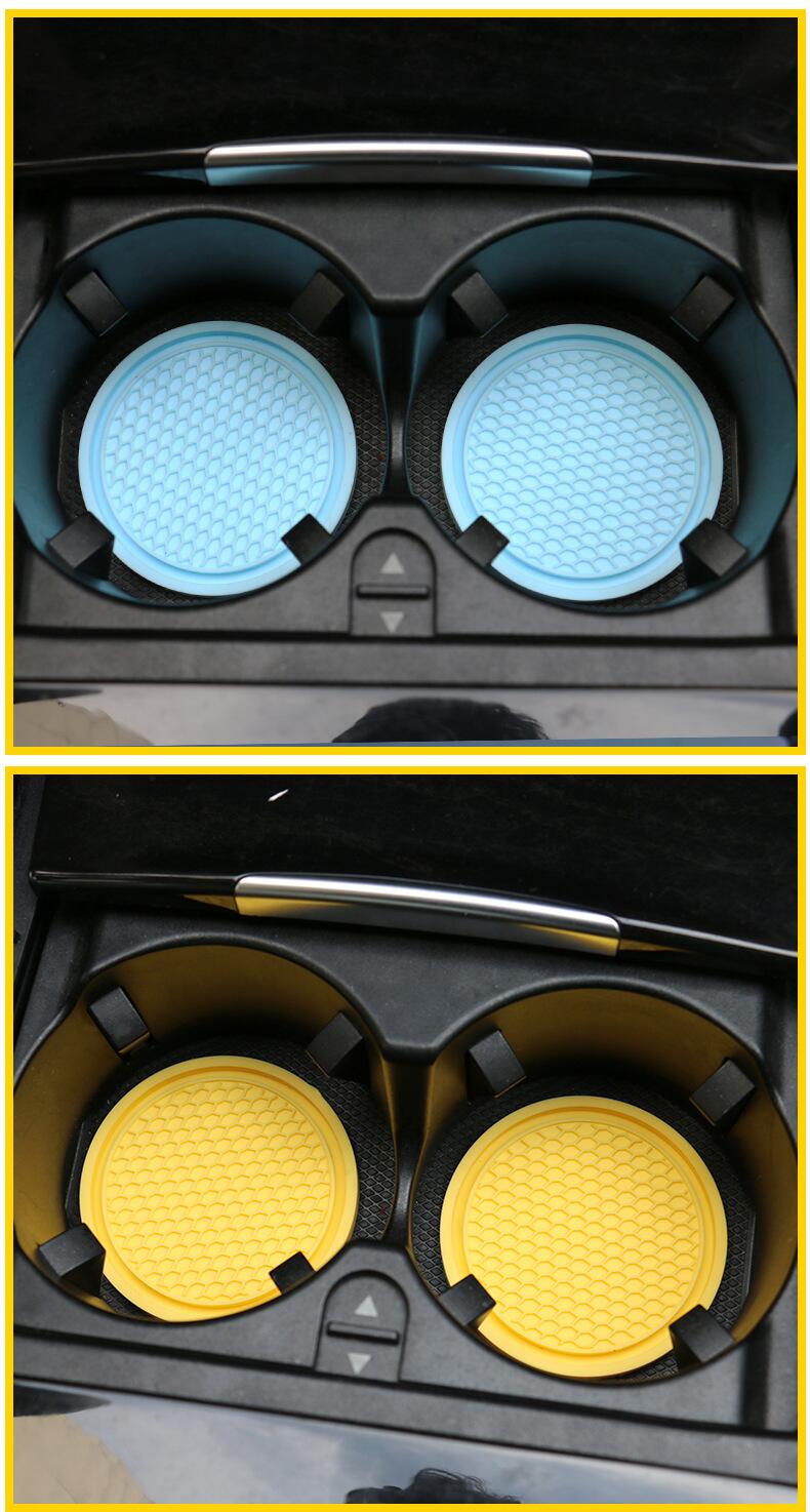 Colorful Car Cup Holder Coasters Set of 2 - Automobile Jeep