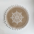 Round Boho Placemats Vintage - Jute Cotton Hemp - Set of 2/4