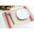 Blue Gray Red PVC Vinyl Placemats - Modern Table Set of 2/4
