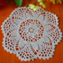 Round Crochet Placemats - 20cm Handmade Cotton - Set of 2/4