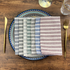 Linen Cotton Napkins Table Mats Set - Rectangle Placemats