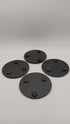 Natural Stone Slate Coasters - Set of 4 with Holder Thick