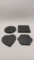 Natural Stone Slate Coasters - Set of 4 with Holder Thick