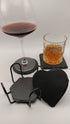 Natural Stone Slate Coasters - Set of 4 with Holder Thick