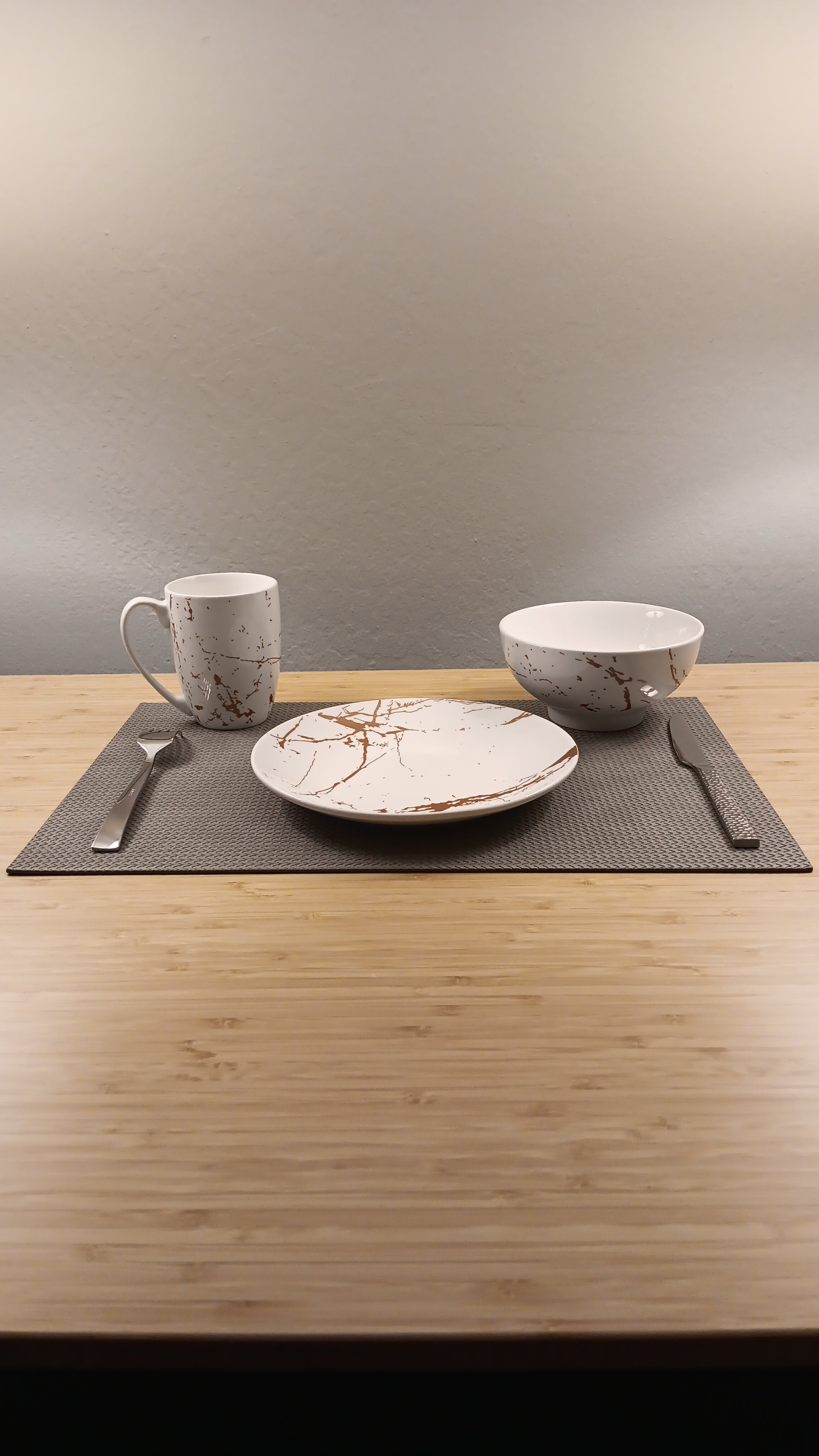 Exquisite Leather Placemats Dark Blue Green Gray Set of 2/4