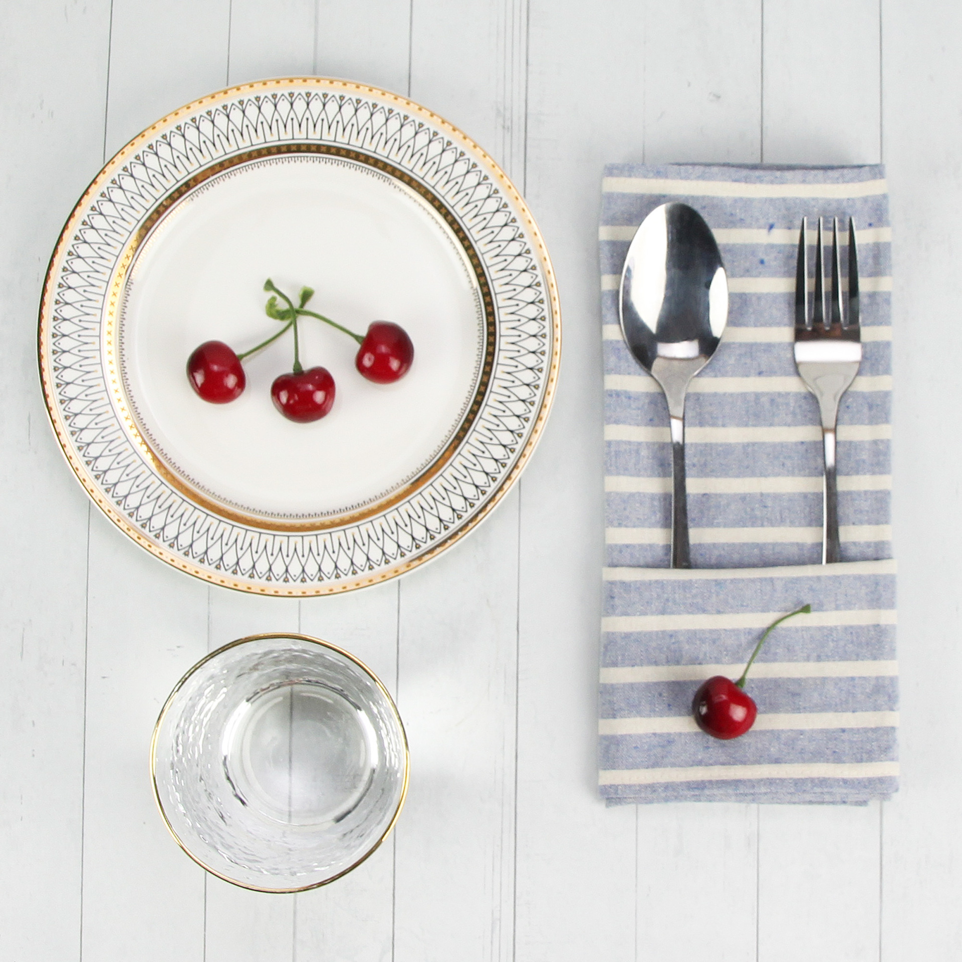 Linen Cotton Napkins Table Mats Set - Rectangle Placemats