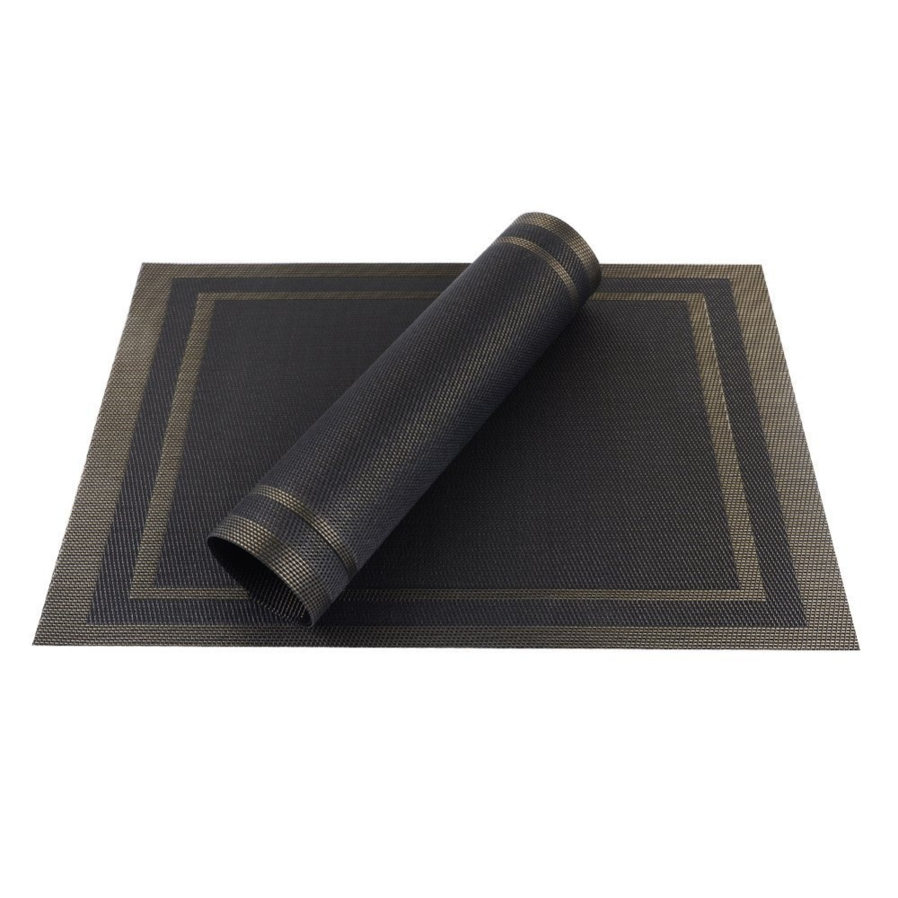 Western Vinyl PVC Placemats - Elegant Colors Set of 2/4
