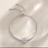 Moissanite Tennis Bracelet Slider 1 Carat - Sterling Silver