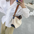 Canvas Tote Bag For Work - Medium Shoulder White - Shopping