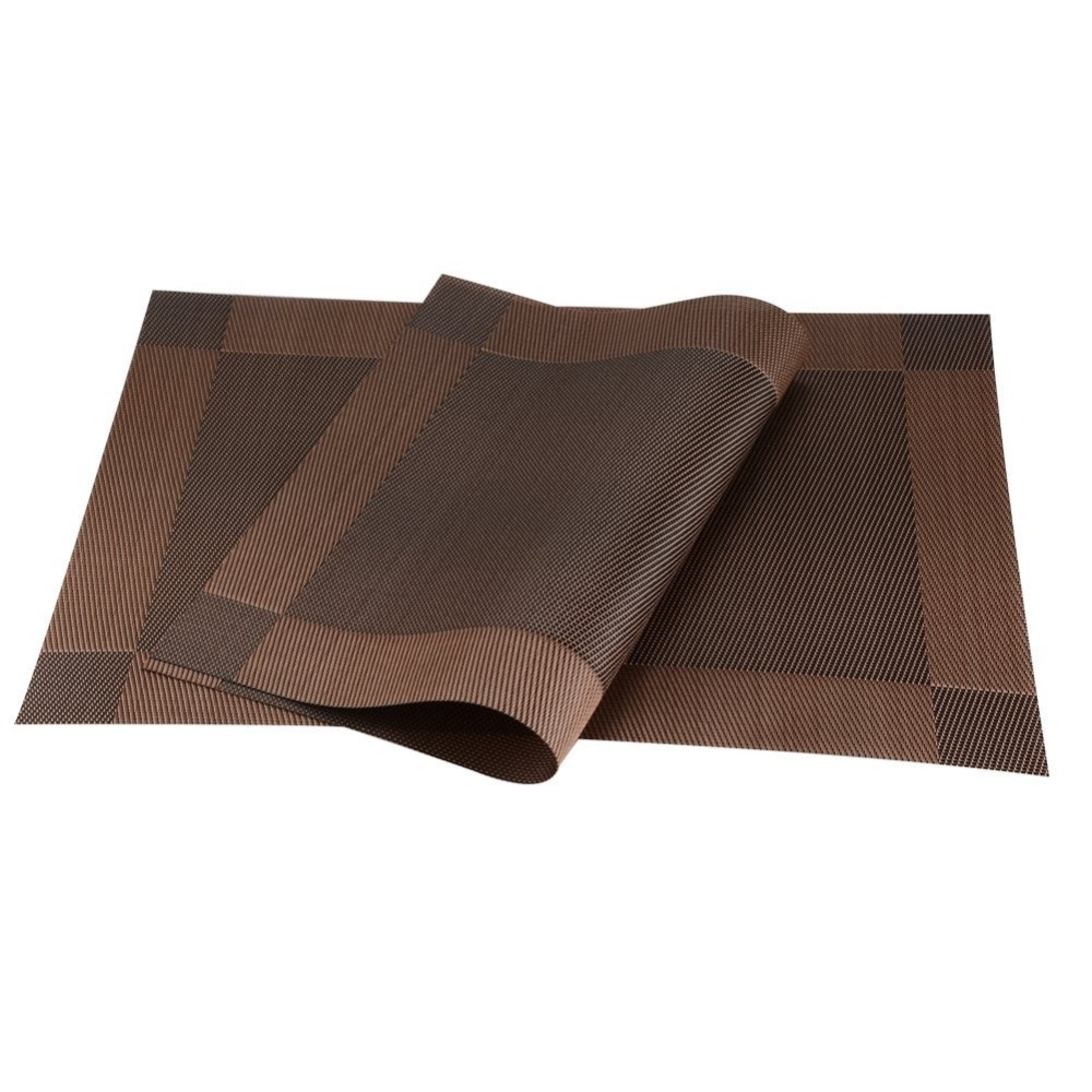 Western Vinyl PVC Placemats - Elegant Colors Set of 2/4