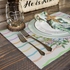 Linen Cotton Easter Placemats Set of 2/4 Napkins Table Mats