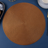 Large Round Modern Vinyl Placemats - Gold Mats - Set of 2/4