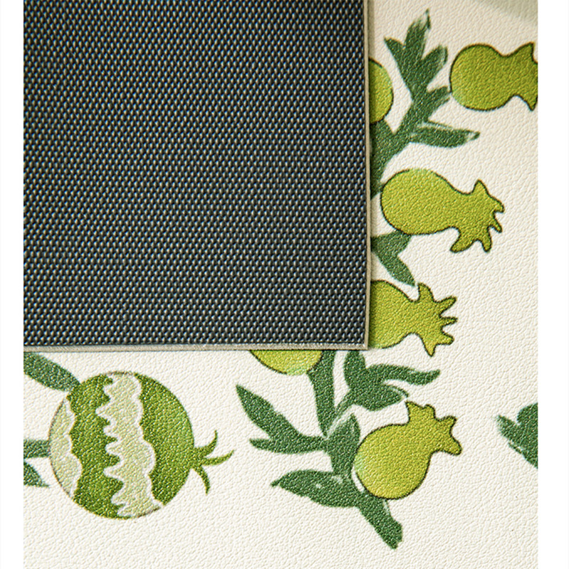 Heavy Duty Thick Green Leather Placemats Set of 2/4 Non-Slip