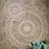 Round Crochet Placemats - 20cm Handmade Cotton - Set of 2/4