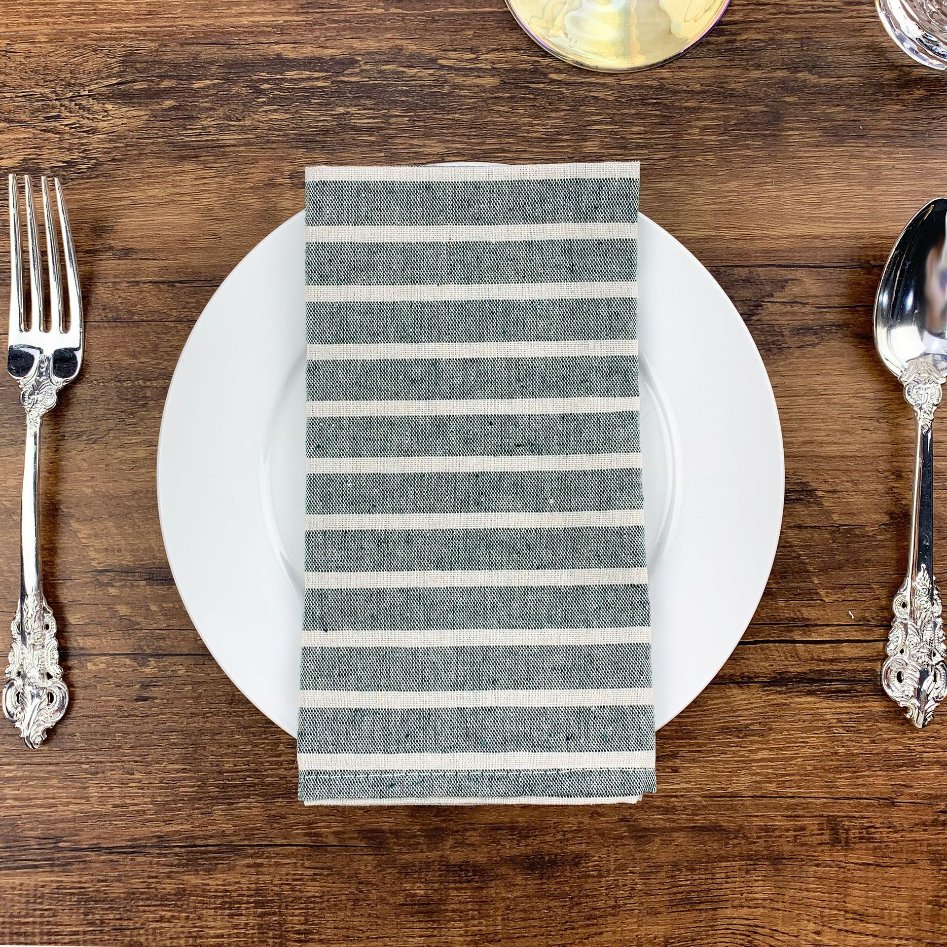 Linen Cotton Napkins Table Mats Set - Rectangle Placemats