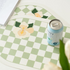 Checkered Leather Placemats - Waterproof Table Mats Set 2/4