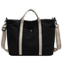 Zippered Canvas Shoulder Tote Bags - Work School - DECANTRE