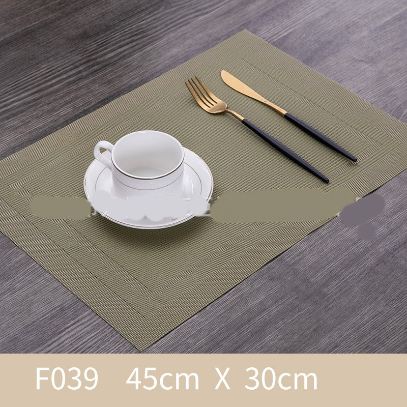 Western Vinyl PVC Placemats - Elegant Colors Set of 2/4