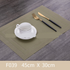 Western Vinyl PVC Placemats - Elegant Colors Set of 2/4