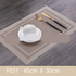 Western Vinyl PVC Placemats - Elegant Colors Set of 2/4
