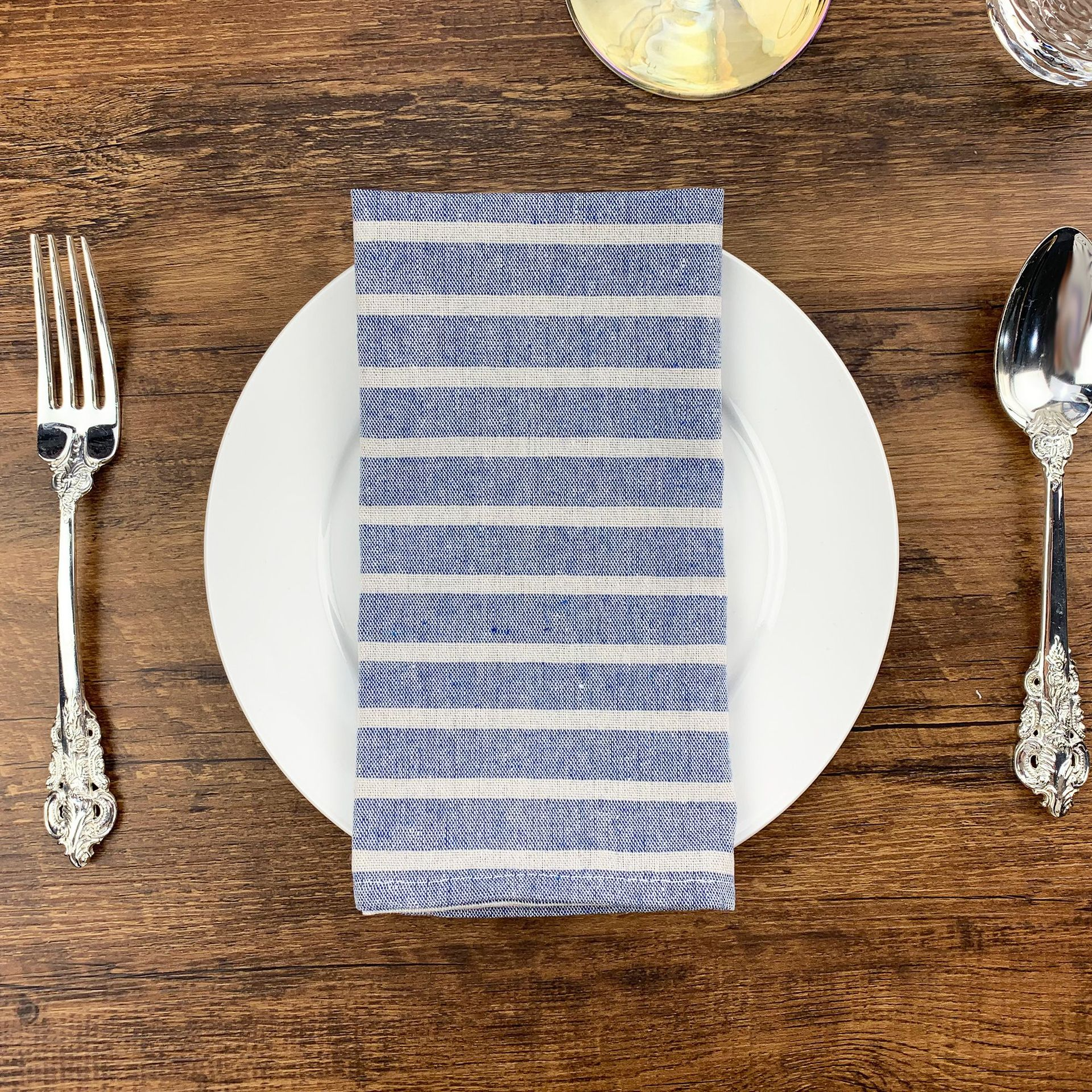 Linen Cotton Napkins Table Mats Set - Rectangle Placemats