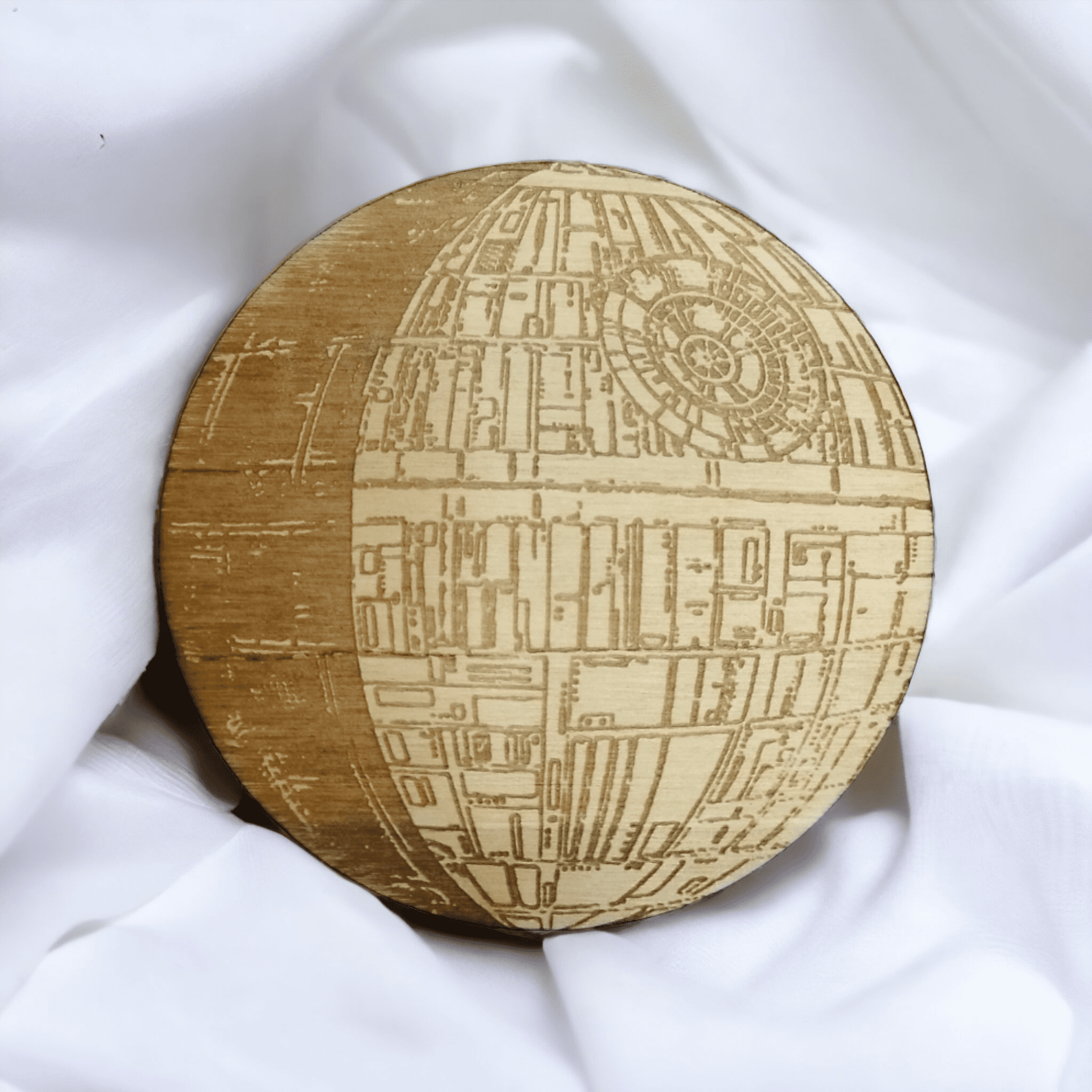 Set of 6 Star Wars Ships Wooden Coasters - Handmade Gift - Housewarming - Wood Kitchenware - Star Wars-9