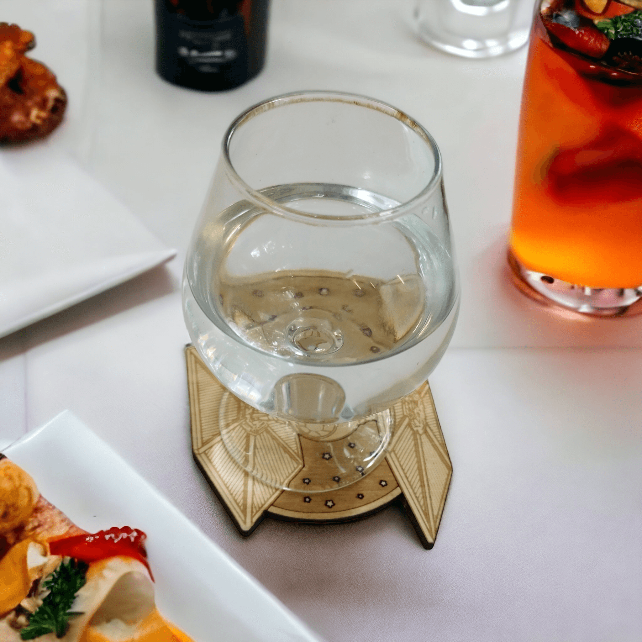 Set of 6 Star Wars Ships Wooden Coasters - Handmade Gift - Housewarming - Wood Kitchenware - Star Wars-2