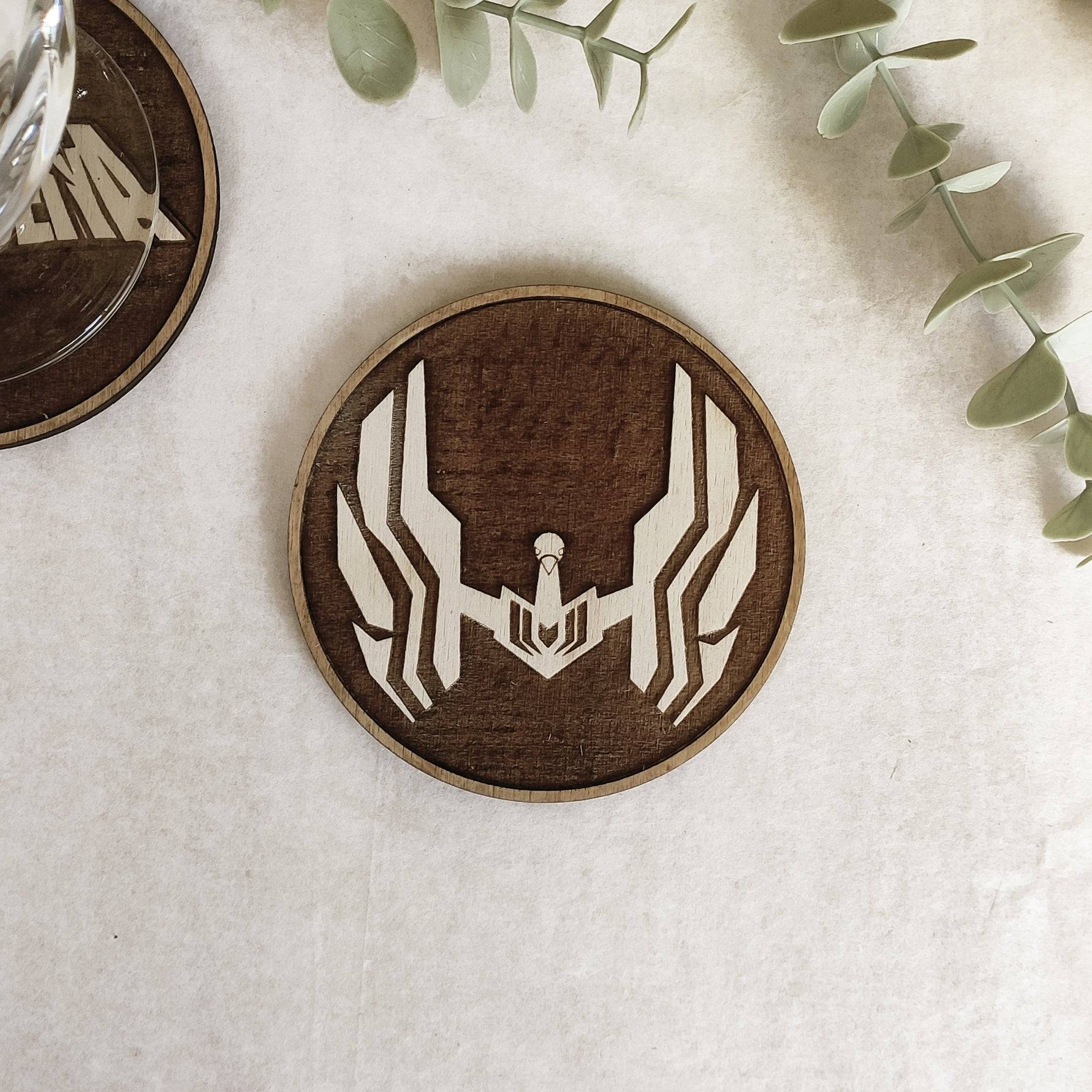 Set of 6 Saint Seiya Wooden Coasters - Handmade Gift - Housewarming - Wood Kitchenware-3