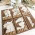 Set of 6 Saint Seiya Cards Wooden Coasters - Handmade Gift - Housewarming - Wood Kitchenware-1
