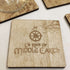 Housewarming Gift - 12 Wooden Coasters with Middle Earth Map Design
