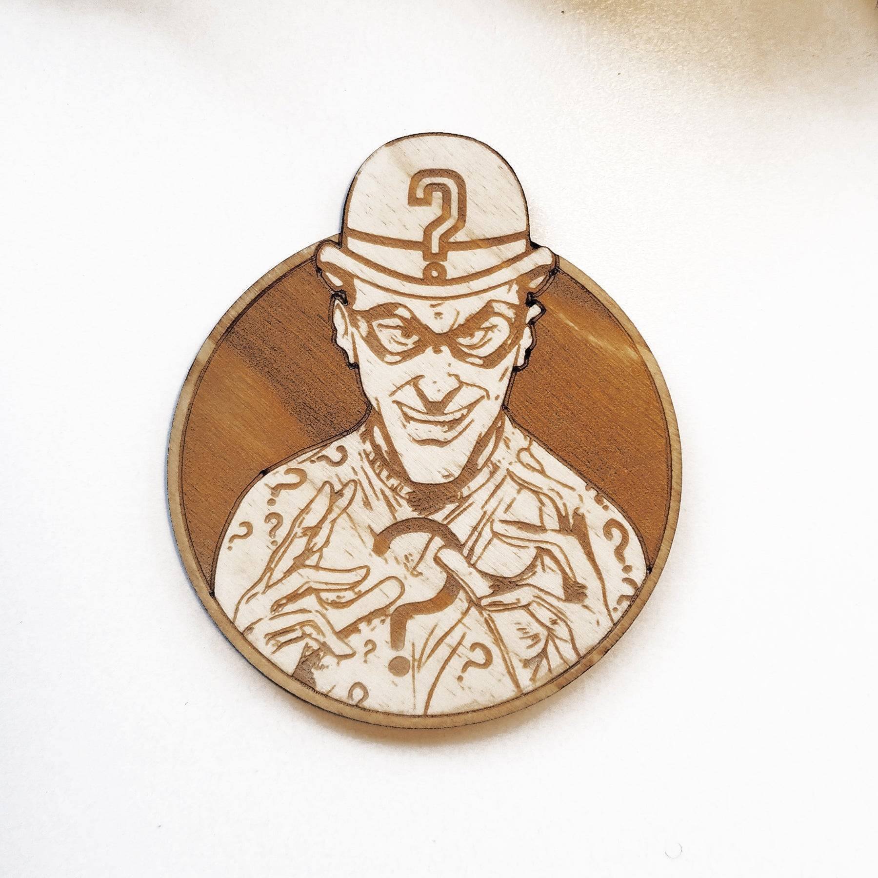 Set of 6 Batman Wooden Coasters - Handmade Gift - Housewarming - Wood Kitchenware-5