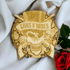 Set of 4 Guns and Roses Wooden Coasters - Handmade Gift - Housewarming - Wood Kitchenware-6