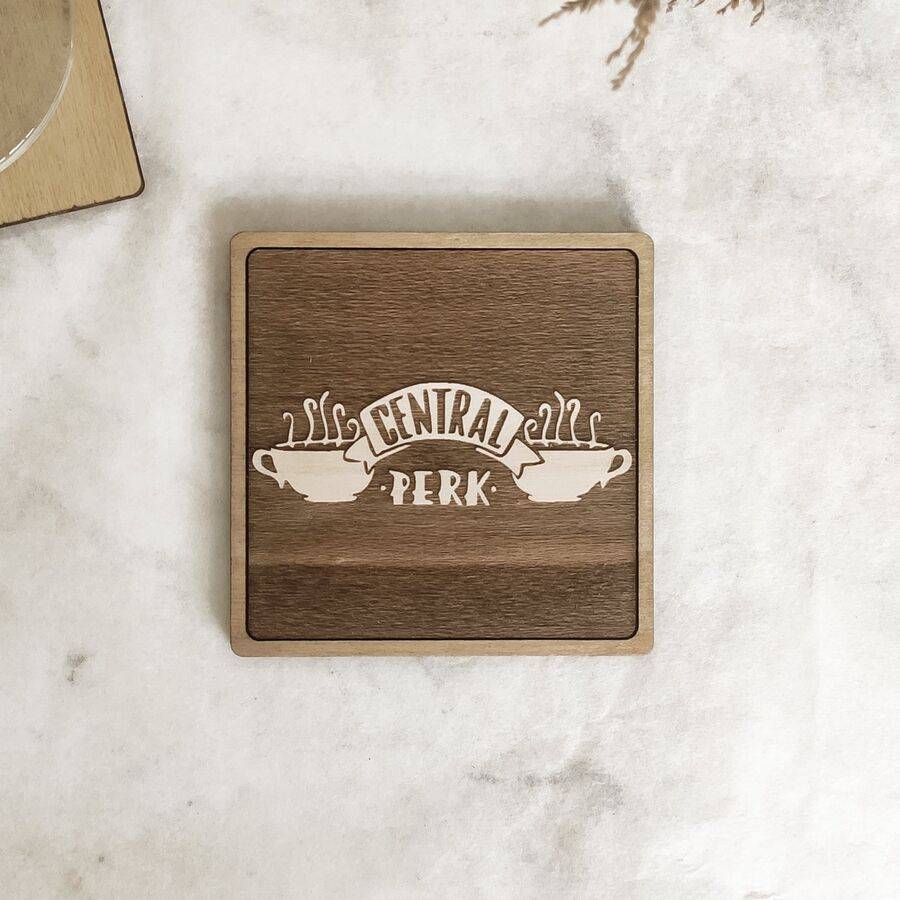 Handmade Friends Wooden Coasters