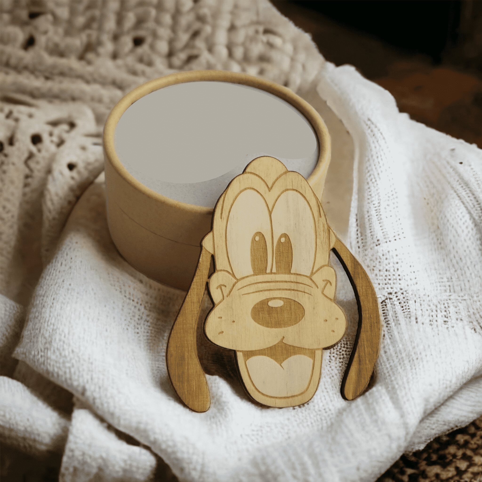 Disney Wooden Cool Coasters - Set of 6 Wood Kitchenware