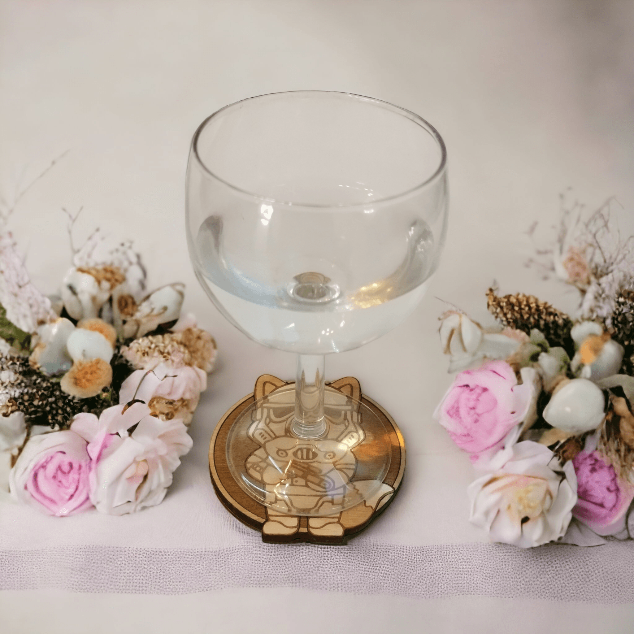 Set of 6 Star Wars Cat Wooden Coasters - Handmade Gift - Housewarming - Wood Kitchenware - Baby Yoda - The Mandalorian-9