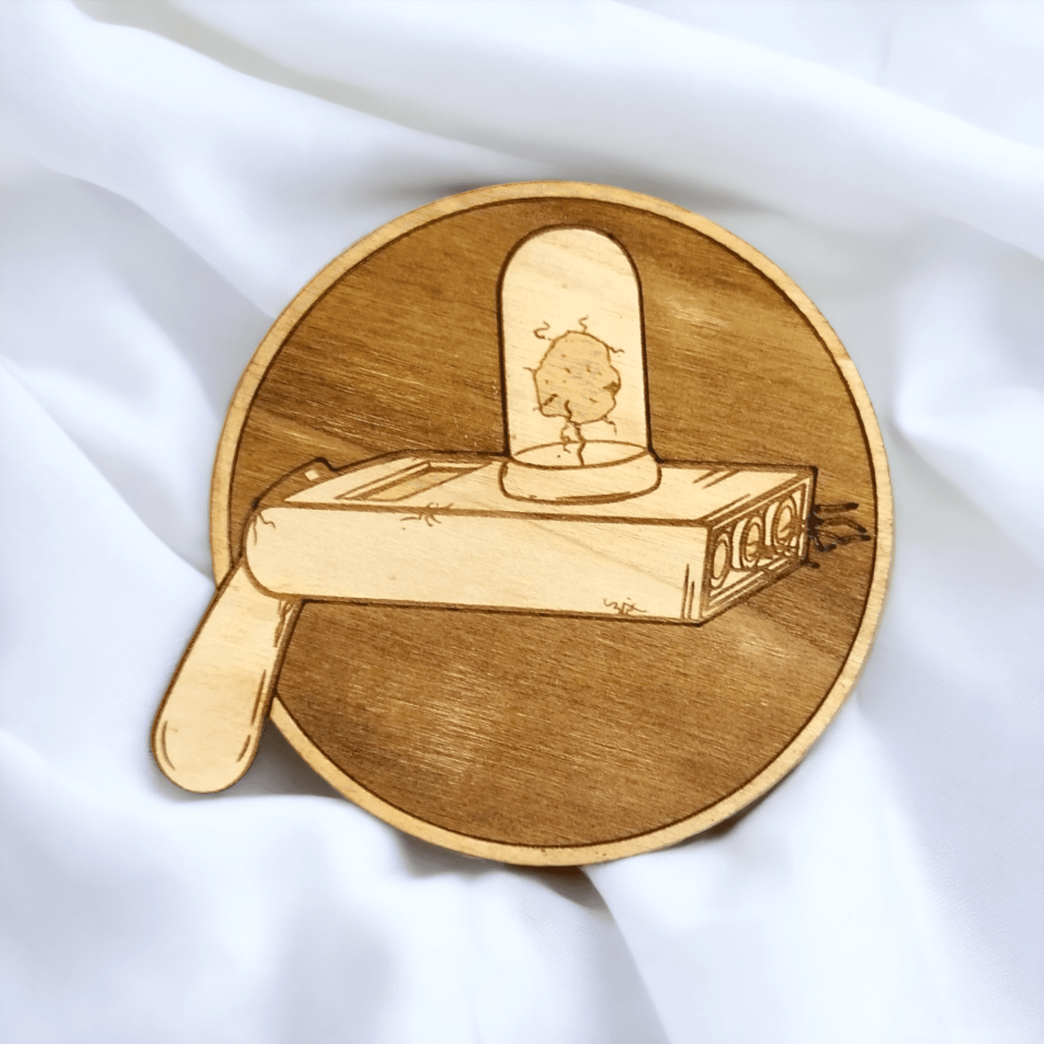 Set of 6 Rick and Morty Wooden Coasters - Handmade Gift - Housewarming - Wood Kitchenware-6