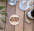 Set of 6 Star Wars Wooden Coasters - Handmade Gift - Housewarming - Wood Kitchenware - Baby Yoda-7