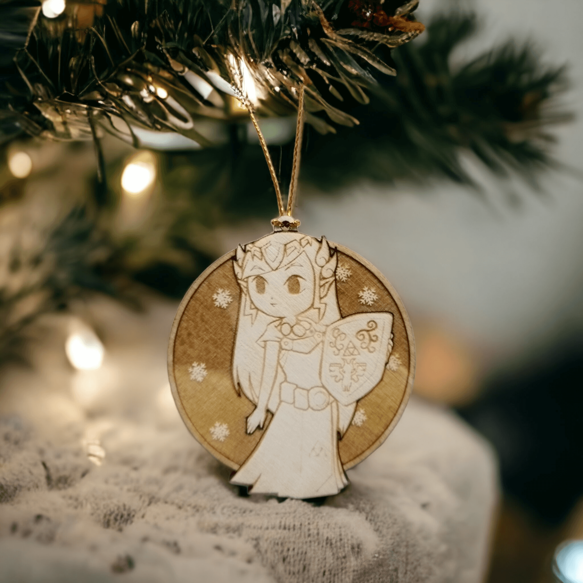 Set of 6 Legend of Zelda Ornaments Wooden Coasters - Handmade Gift - Housewarming - Wood Kitchenware-6